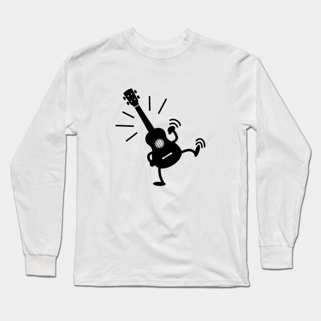 Ukulele Dancing Long Sleeve T-Shirt by schlag.art